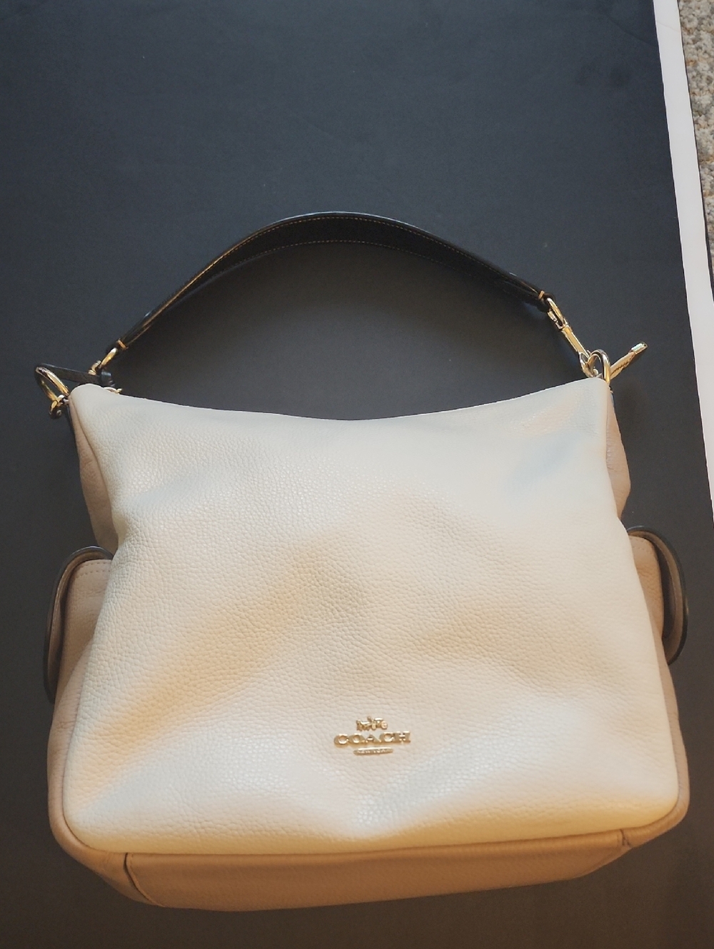 Coach Pennie Hobo Colorblock Leather Shoulder Bag.